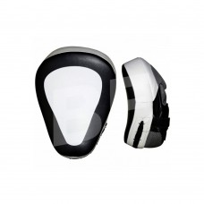 Black/White High Quality Leather Focus Mitts